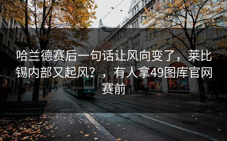 哈兰德赛后一句话让风向变了，莱比锡内部又起风？，有人拿49图库官网赛前