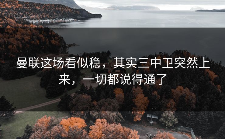 曼联这场看似稳,其实三中卫突然上来,一切都说得通了 曼联这场看似稳,其实三中卫突然上来,一切都说得通了
