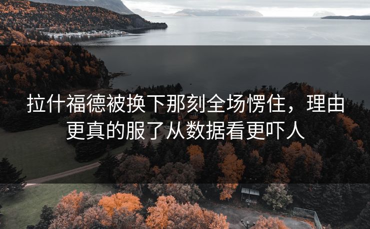拉什福德被换下那刻全场愣住，理由更真的服了从数据看更吓人
